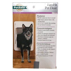 Petsafe EasyFit Pet Door Large  10.5"x15.4"  High Impact Plastic Frame  World’s